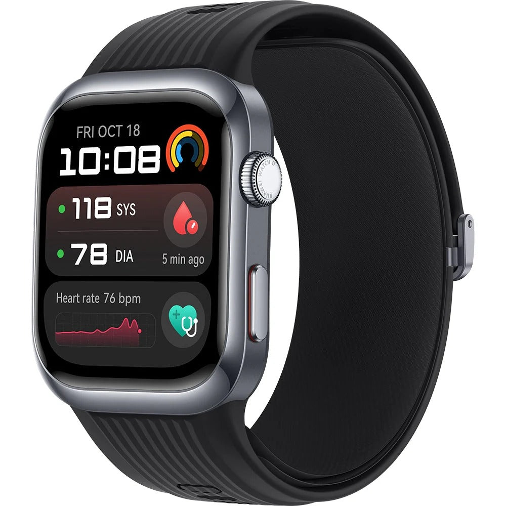 SmartWatch T500 – Monitor Médico 3 en 1 (Glucosa, Presión, Riesgo de ACV) | Menú en español