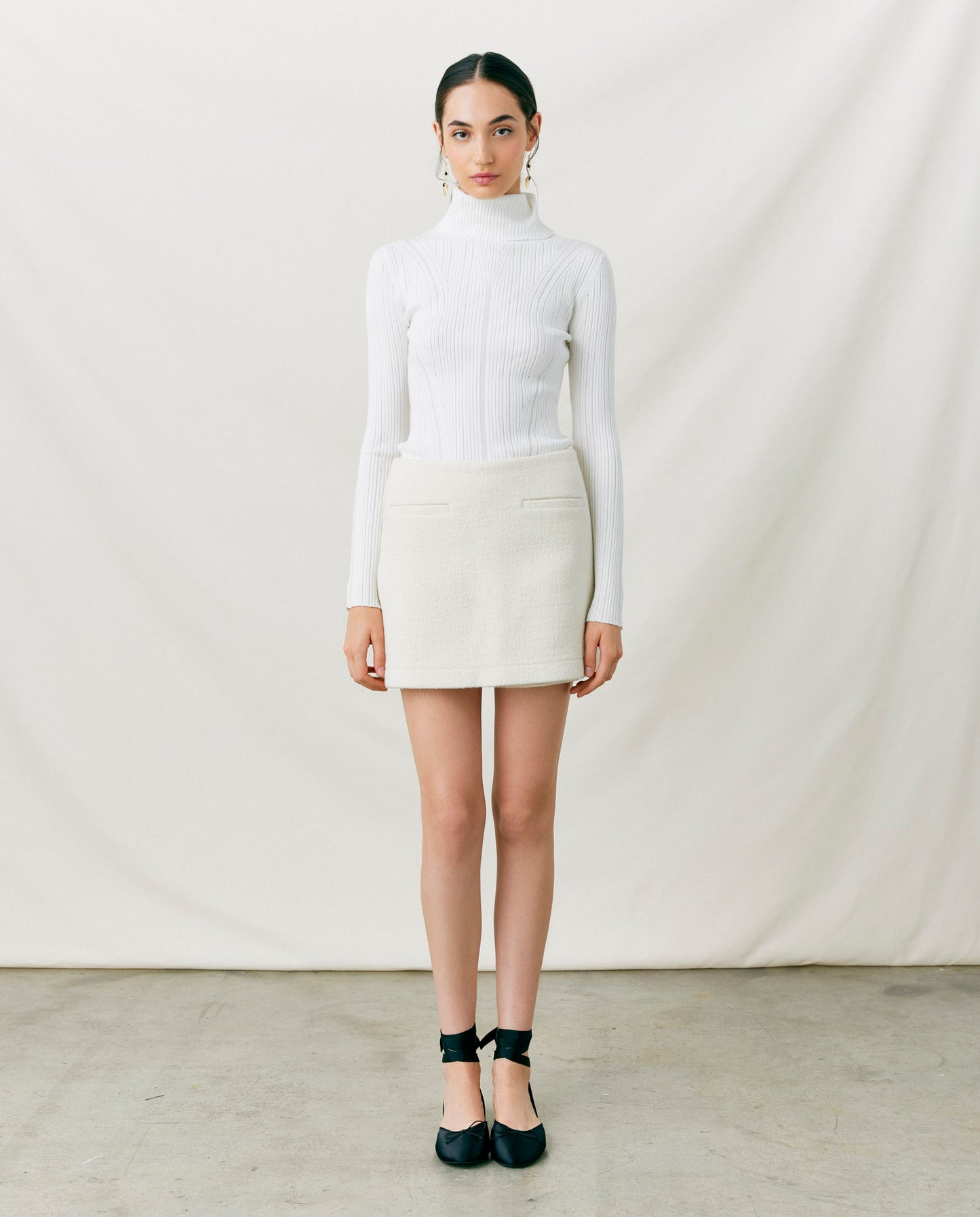 FANNY | Falda corta tejido italiano