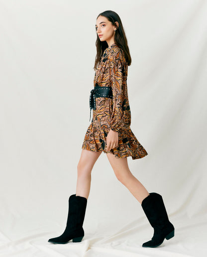 LINA | Vestido corto manga larga